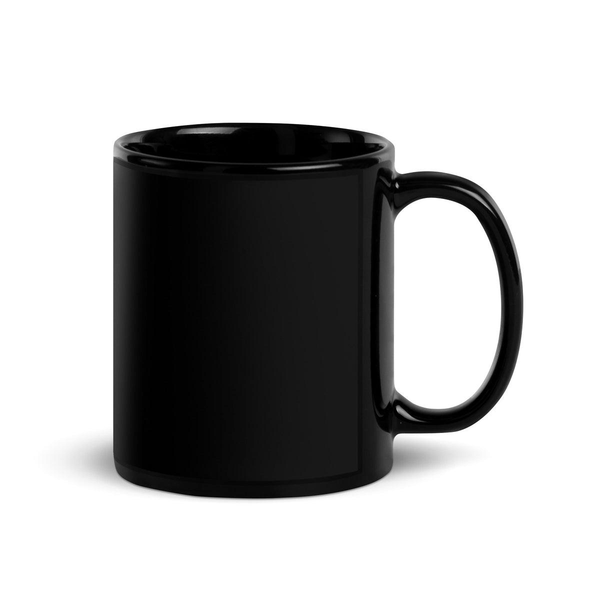 Beautiful Masterpiece black glossy mug, 11 oz